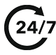 24-HourCustomerSupporticon